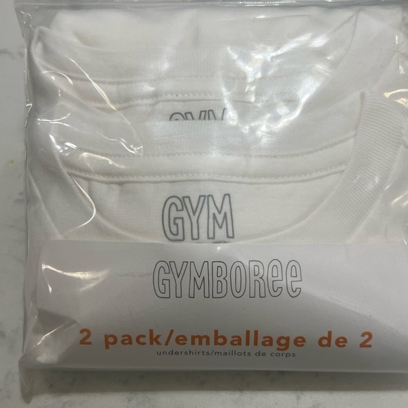 Gymboree White Undershirts 2-Pack - Picture 2 of 5